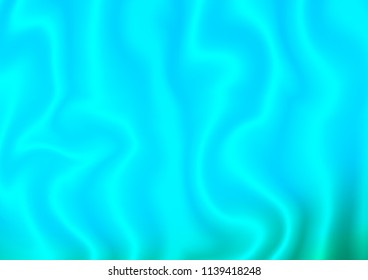 Light Blue, Green vector template with bent lines. Geometric illustration in marble style with gradient.  The best blurred design for your business.