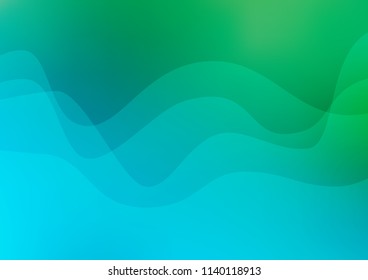Light Blue, Green vector template with bubble shapes. Brand new colored illustration in marble style with gradient. The best blurred design for your business.