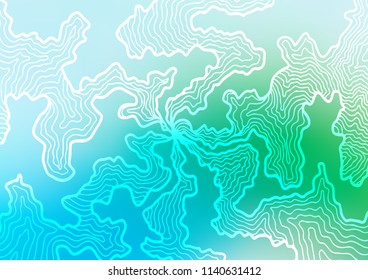Light Blue, Green vector template with bubble shapes. Shining illustration, which consist of blurred lines, circles. A new texture for your  ad, booklets, leaflets.