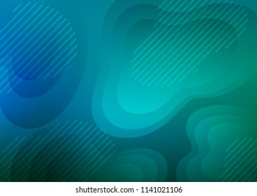 Light Blue, Green vector template with repeated sticks. Decorative shining illustration with lines on abstract template. Best design for your ad, poster, banner.