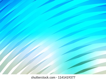 Light Blue, Green vector template with repeated sticks. Shining colored illustration with narrow lines. The template can be used as a background.