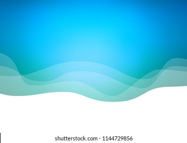 Light Blue, Green vector template with lava shapes. Glitter abstract illustration with wry lines. The best blurred design for your business.