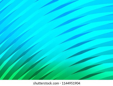 Light Blue, Green vector template with repeated sticks. Shining colored illustration with narrow lines. The pattern can be used for websites.