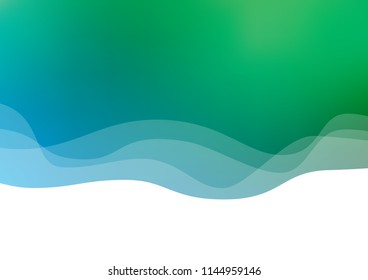 Light Blue, Green vector template with lava shapes. Creative geometric illustration in marble style with gradient. A completely new marble design for your business.