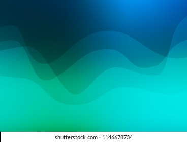 Light Blue, Green vector template with lava shapes. Colorful abstract illustration with gradient lines. Brand new design for your ads, poster, banner.