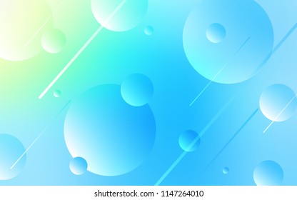 Light Blue, Green vector template with circles. Blurred decorative design in abstract style with bubbles. Completely new template for your brand book.