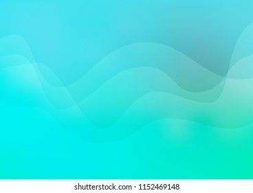 Light Blue, Green vector template with bubble shapes. A vague circumflex abstract illustration with gradient. The best blurred design for your business.