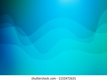 Light Blue, Green vector template with lava shapes. Shining crooked illustration in marble style. A completely new template for your business design.