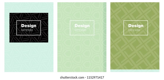 Light Blue, Green vector template for journals. Booklet with textbox on colorful abstract background. Design for cover of books, notepads.