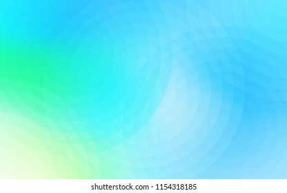 Light Blue, Green vector template with circles. Modern abstract illustration with colorful water drops. New design for ad, poster, banner of your website.