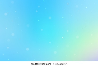 Light Blue, Green vector template with circles. Illustration with set of shining colorful abstract circles. Completely new template for your brand book.