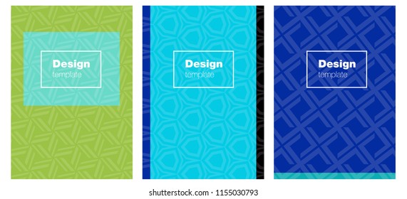 Light Blue, Green vector template for journals. Modern abstract design concept with colorful gradient. Design for cover of books, notepads.