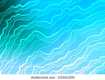 Light Blue, Green vector template with bubble shapes. A vague circumflex abstract illustration with gradient. A completely new template for your business design.