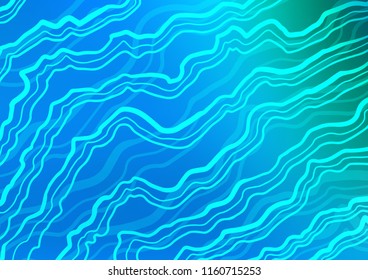 Light Blue, Green vector template with liquid shapes. Shining crooked illustration in marble style. The template for cell phone backgrounds.