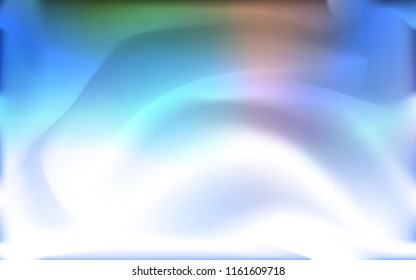 Light Blue, Green vector template with lava shapes. Colorful abstract illustration with gradient lines. The elegant pattern for brand book.