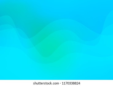 Light Blue, Green vector template with bubble shapes. Modern gradient abstract illustration with bandy lines. A new texture for your  ad, booklets, leaflets.