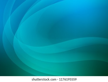 Light Blue, Green vector template with abstract lines. Colorful illustration in abstract marble style with gradient. A new texture for your  ad, booklets, leaflets.