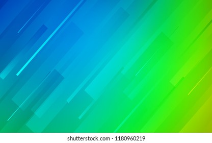 Light Blue, Green vector template with repeated sticks. Blurred decorative design in simple style with lines. Smart design for your business advert.