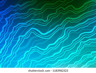 Light Blue, Green vector template with bubble shapes. A sample with blurred bubble shapes. Marble design for your web site.