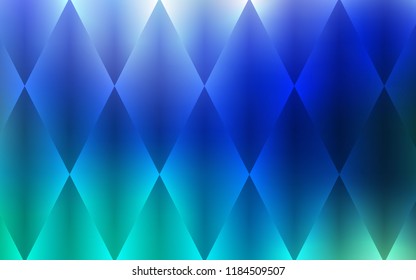 Light Blue, Green vector template with crystals, rectangles. Rectangles on abstract background with colorful gradient. Pattern for busines ad, booklets, leaflets