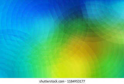 Light Blue, Green vector template with circles. Blurred bubbles on abstract background with colorful gradient. Pattern can be used as texture of wallpapers.