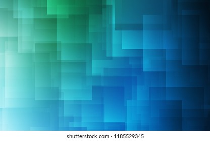 Light Blue, Green vector template with repeated sticks. Shining colored illustration with sharp stripes. Template for your beautiful backgrounds.