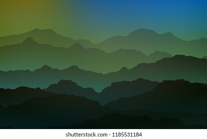 Light Blue, Green vector template with liquid shapes. Glitter abstract illustration with wry lines. New composition for your brand book.