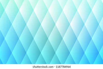 Light Blue, Green vector template with crystals, rectangles. Glitter abstract illustration with rectangular shapes. Pattern for commercials.