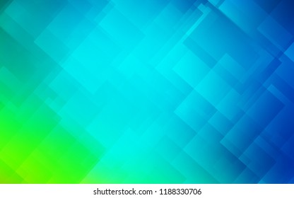 Light Blue, Green vector template with repeated sticks. Glitter abstract illustration with colored sticks. The pattern for ad, booklets, leaflets.