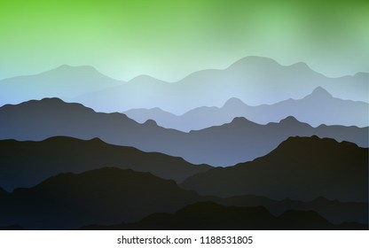 Light Blue, Green vector template with bent ribbons. Glitter abstract illustration with wry lines. Textured wave pattern for backgrounds.