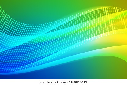 Light Blue, Green vector template with circles, triangles. Illustration with set of colorful abstract circles and lines. Design for textile, fabric, wallpapers.
