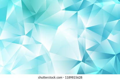 Light Blue, Green vector template with crystals, triangles. Abstract gradient illustration with triangles. Modern template for your landing page.