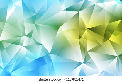 Light Blue, Green vector template with crystals, triangles. Modern abstract illustration with colorful triangles. Modern template for your landing page.