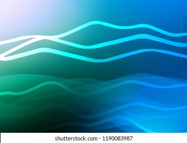 Light Blue, Green vector template with repeated sticks. Decorative shining illustration with lines on abstract template. The template can be used as a background.