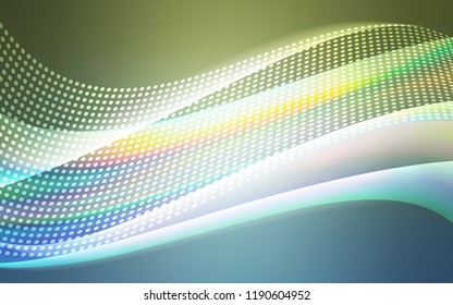 Light Blue, Green vector template with circles, triangles. Design with connection of dots and lines on colorful background. Trendy design for wallpaper, fabric makers.