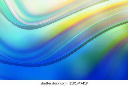 Light Blue, Green vector template with lines, ovals. Creative geometric illustration in marble style with gradient. Marble style for your business design.