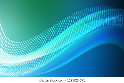Light Blue, Green vector template with circles, triangles. Abstract illustration with colorful discs and triangles. Design for your business advert.