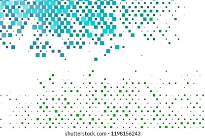 Light Blue, Green vector template with crystals, rectangles. Beautiful illustration with rectangles and squares. Modern template for your landing page.