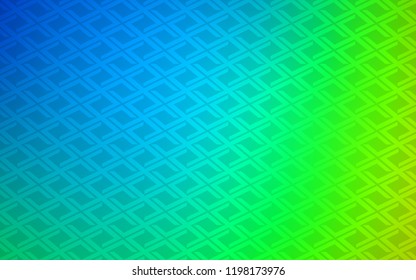 Light Blue, Green vector template with crystals, rectangles. Modern abstract illustration with colorful rectangles. Smart design for your business advert.
