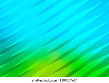 Light Blue, Green vector template with repeated sticks. Shining colored illustration with narrow lines. Smart design for your business advert.