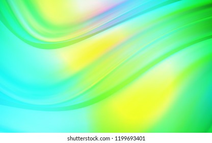 Light Blue, Green vector template with lines, ovals. Modern gradient abstract illustration with bandy lines. Brand new design for your ads, poster, banner.