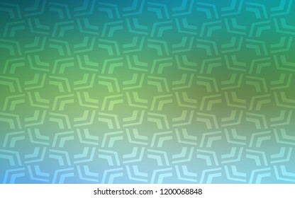 Light Blue, Green vector template with bubble shapes. Modern gradient abstract illustration with bandy lines. Pattern for your business design.