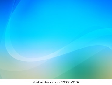 Light Blue, Green vector template with bubble shapes. Blurred geometric sample with gradient bubbles.  Brand new design for your ads, poster, banner.