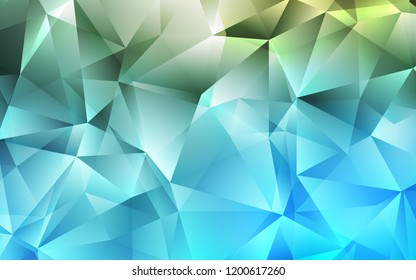 Light Blue, Green vector template with crystals, triangles. Modern abstract illustration with colorful triangles. Modern template for your landing page.