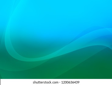 Light Blue, Green vector template with liquid shapes. A completely new color illustration in marble style. A completely new template for your business design.