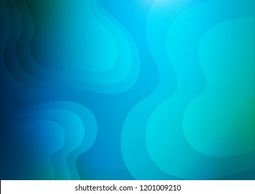 Light Blue, Green vector template with liquid shapes. Brand new colored illustration in marble style with gradient. A new texture for your  ad, booklets, leaflets.