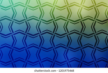 Light Blue, Green vector template with repeated sticks. Decorative shining illustration with lines on abstract template. Best design for your ad, poster, banner.