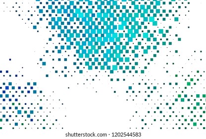 Light Blue, Green vector template with crystals, rectangles. Rectangles on abstract background with colorful gradient. Pattern for commercials.