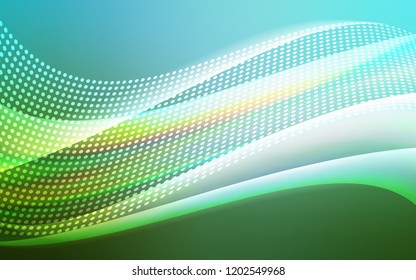 Light Blue, Green vector template with circles, triangles. Illustration with set of colorful abstract circles and lines. Pattern for design of fabric, wallpapers.