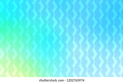 Light Blue, Green vector template with repeated sticks. Glitter abstract illustration with colorful sticks. Best design for your ad, poster, banner.